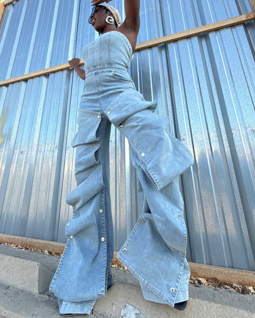 Construct 5 Denim Jumpsuit